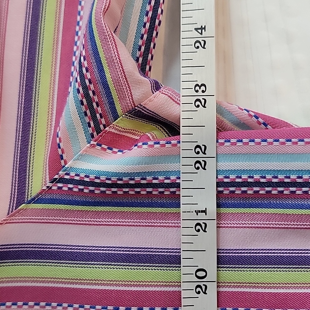 Foxcroft Button-Down Shirt Multicolor Striped Wom… - image 9